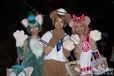 かわいいが過ぎる、ジェラトーニ、ダッフィー、シェリーメイ仮装のえりさん、なるみさん、ゆかさん