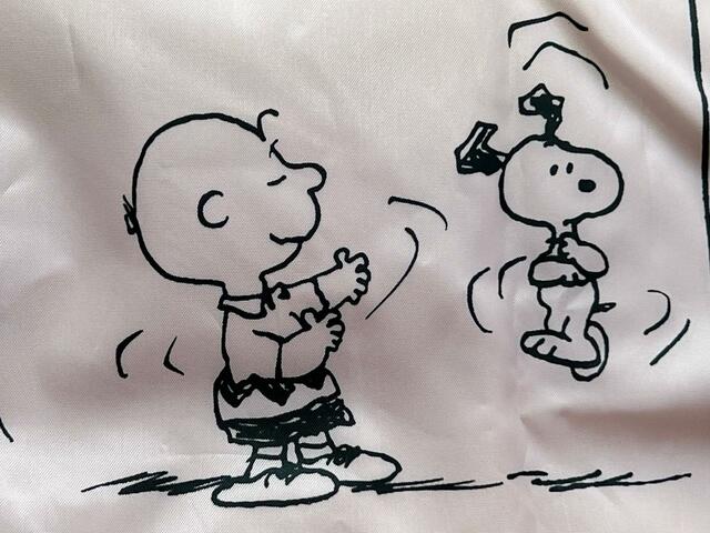 まるでフィギュアスケーターのようなジャンプをするスヌーピー！