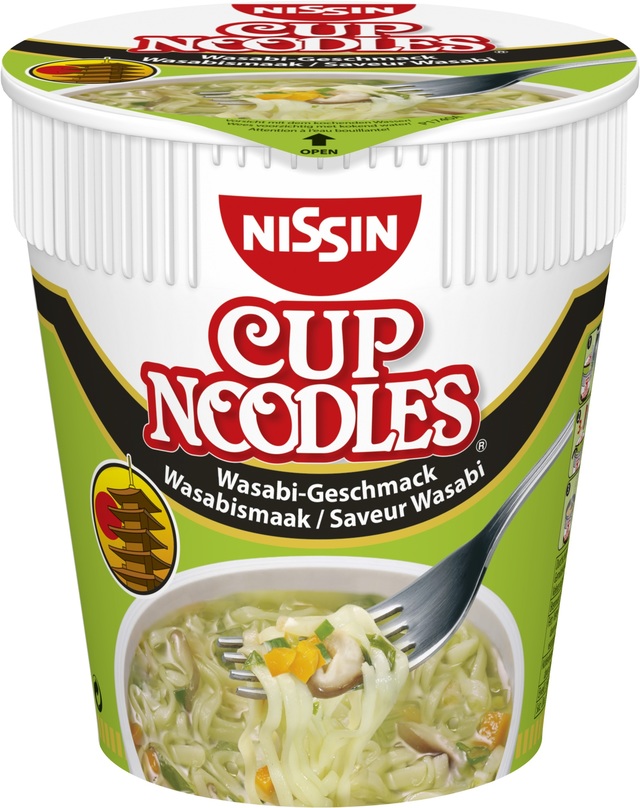 ＜ドイツ代表＞ ■ Wasabi-Geschmack(ワサビ ゲシュマック) フレーバー：わさび わさびの爽やかな香りと辛みに、椎茸の旨みを加えた、ツンとくる辛さが刺激的な和風スープ。 日本食が人気のヨーロッパならではのカップヌードルです。