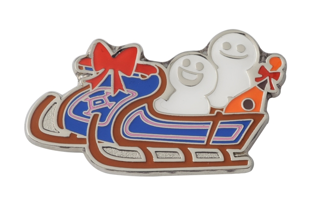 ピンバッジ ¥600 ※縦約2.5cm × 横約5cm｜東京ディズニーランド「アナとエルサのフローズンファンタジー」（2017年）スペシャルグッズ