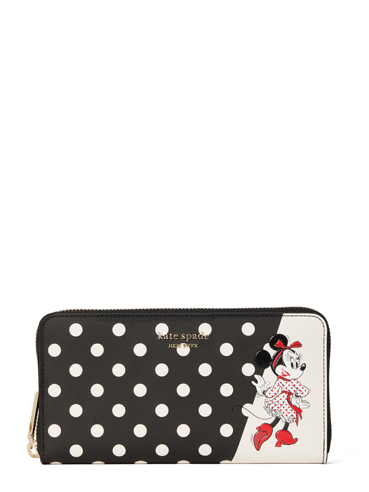 ディズニー X ケイト・スペード ニューヨーク ミニー ジップ アラウンド コンチネンタル