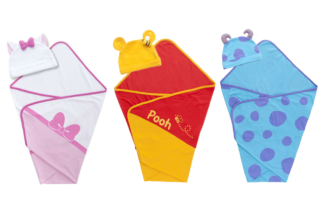 なりきりおくるみ　帽子付き