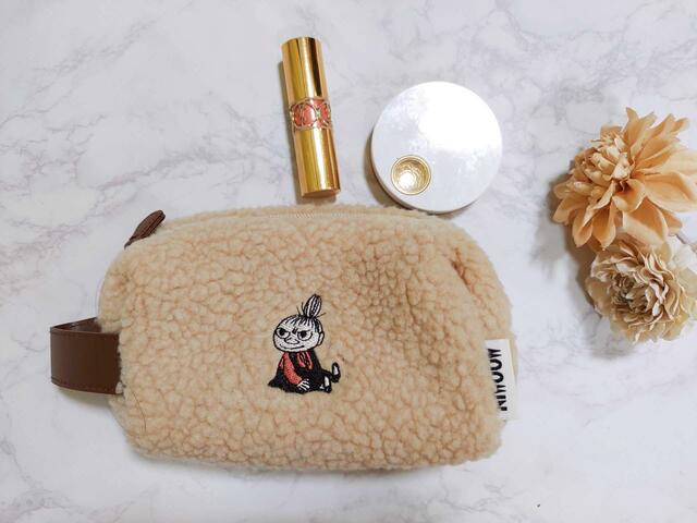 旅、デートのお供にも！【SPRiNG(スプリング)2023年11月号付録：MOOMIN リトルミイの刺しゅうがかわいいボアポーチ】