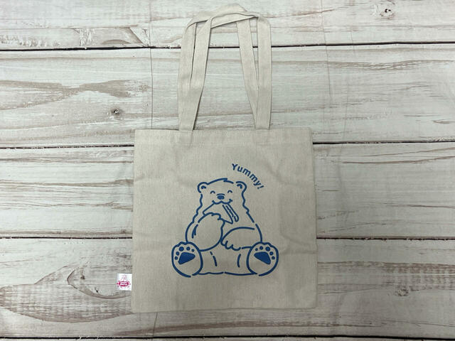 「メルるん♪」の大きなプリントがかわいいトートバッグ