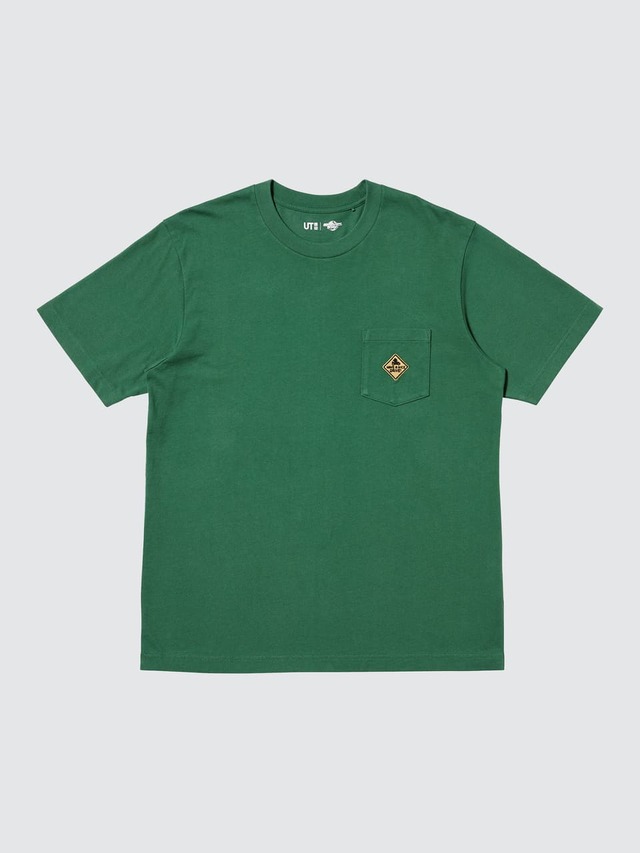 【ユニクロ】「マリオカートワールド UT」XS～4XL 1,990円／胸ポケットにワンポイントで配された『マリオカート ワールド』のゲーム内に登場するステッカー