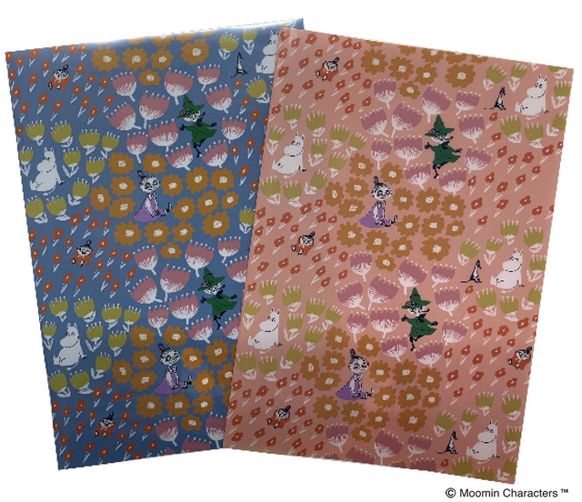 クリアファイル　ブルー/ピンク