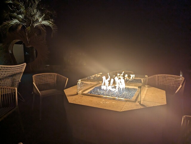 【シュガービーチ大洗】夜には焚き火も