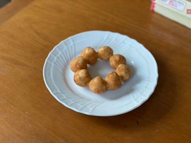 【キチントさん クッキングシート】リングドーナツの出来上がり。