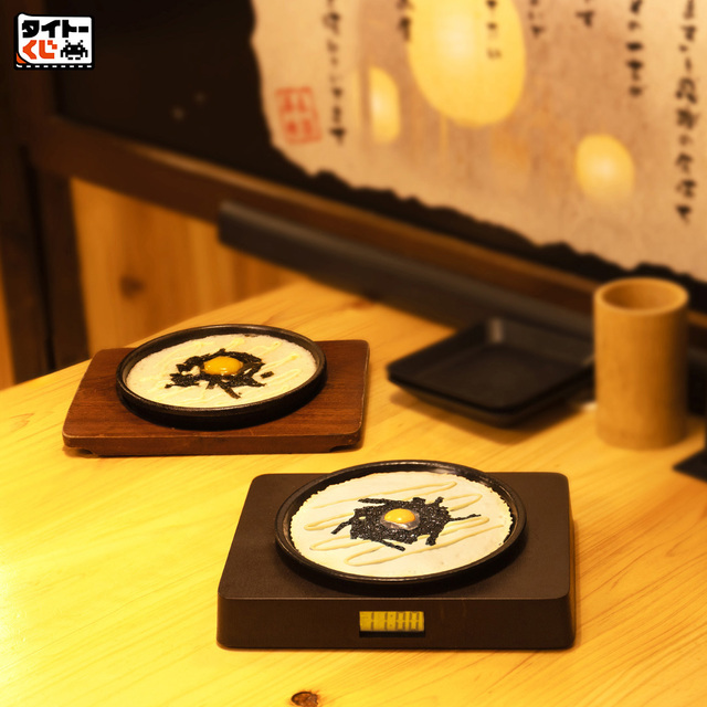 A賞　ふんわり山芋の鉄板焼風置時計（全1種／約20cm）　※電池は別売りとなります。【タイトーくじ　鳥貴族】