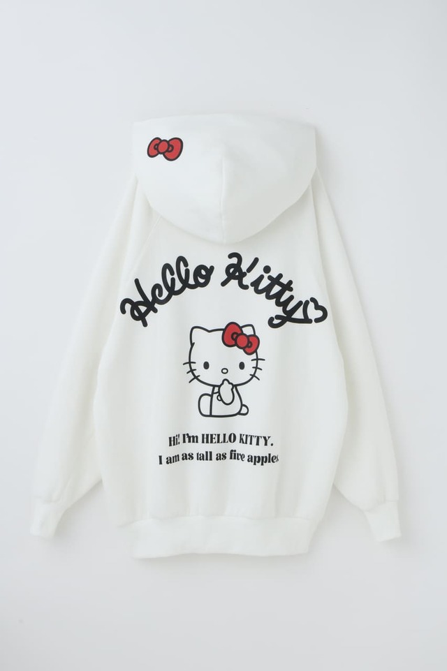 【SHIBUYA109×HELLO KITTY SPECIAL COLLABORATION】SPIRALGIRL（5階） HELLO KITTY バックプリントドルマンパーカー 全1種 ¥9,790