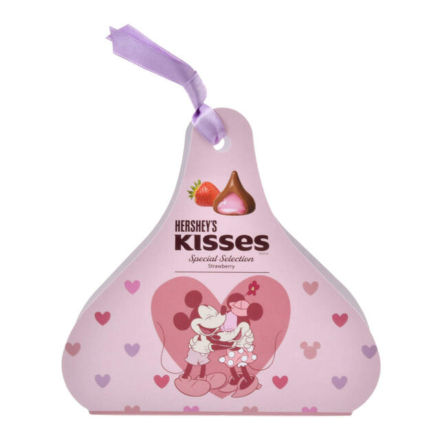 【HERSHEY’S】ミッキー＆ミニー チョコレート キスチョコレート ストロベリー味 HEART VALENTINE 1,200円