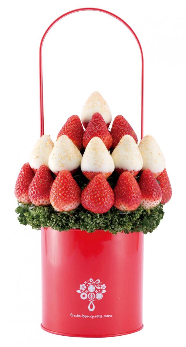 Plaisirの「フルーツブーケBERRYBERRY（白）」Sサイズ