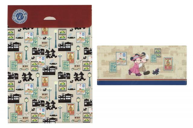 クリアホルダーセット 750円｜東京ディズニーシー22周年記念グッズ｜販売店舗：東京ディズニーシー「スチームボート・ミッキーズ」｜発売日：2023年9月4日（月）