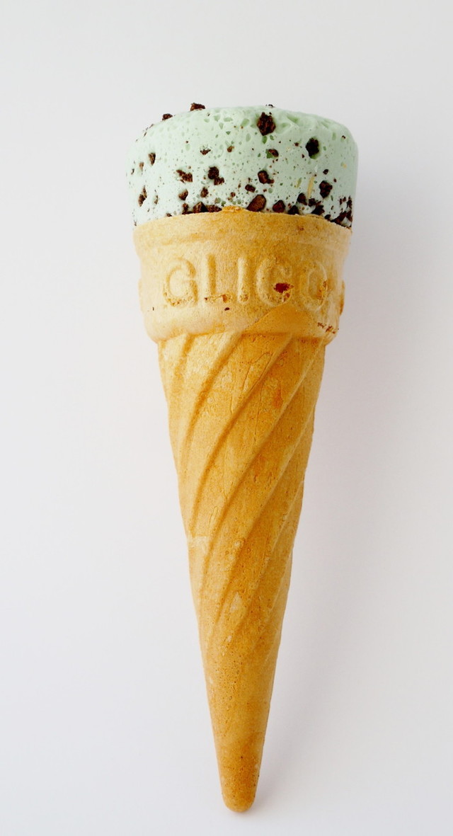 「ジャイアントカプリコ チョコミント味」（江崎グリコ）120円（税込）