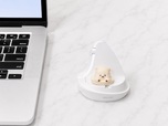 【サンワダイレクト　推し活マウス】推しグッズを色々入れてみたところ、高さ2cm、直径3cmの小さなマスコットや直径3cmの缶バッジを入れることができました♪