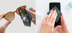 クロスはメガネ以外にスマホや貴金属などのお手入れにも使えます