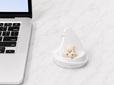【サンワダイレクト 推し活マウス】推しグッズを色々入れてみたところ、高さ2cm、直径3cmの小さなマスコットや直径3cmの缶バッジを入れることができました♪
