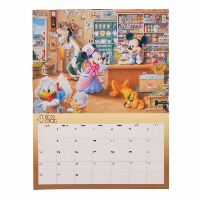 ミッキー&フレンズ 壁掛けカレンダー Calendar&Organizer 2024 1,980円