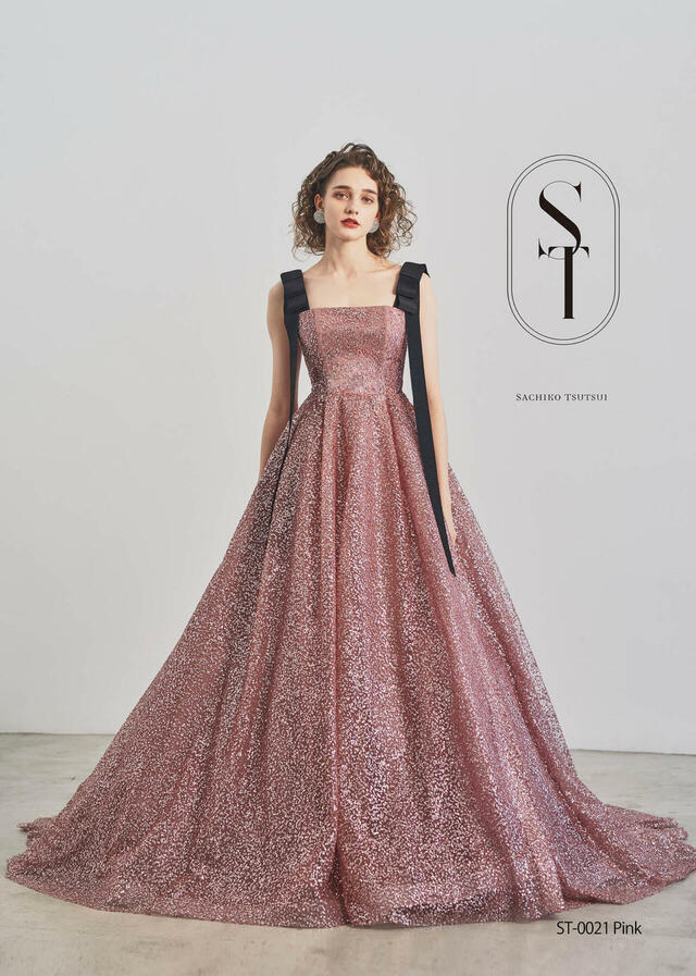 【クラウディア】ST新作ウェディングドレス|ST-0021_Pink