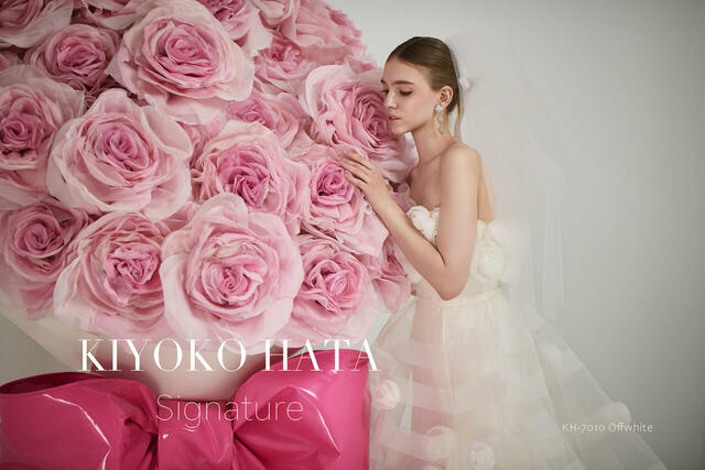 【クラウディア】KIYOKO HATA（キヨコハタ）新作ウェディングドレス｜KH-7010_offwhite