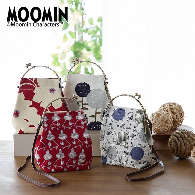 形を変えて使えるがま口バッグ／亥之吉「ムーミン」｜￥ 13,900 （税込）