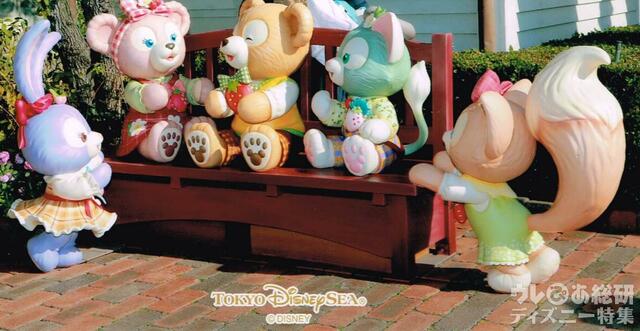 「ダッフィー&フレンズのハートフェルト・ストロベリーギフト」ディズニーフォト