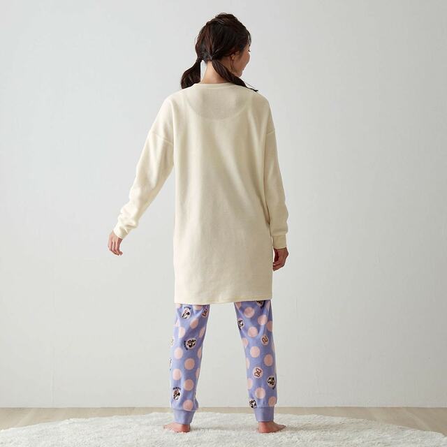 レディース肌側綿フリースチュニックパジャマ(選べるキャラクター)｜￥4,990 （税込）