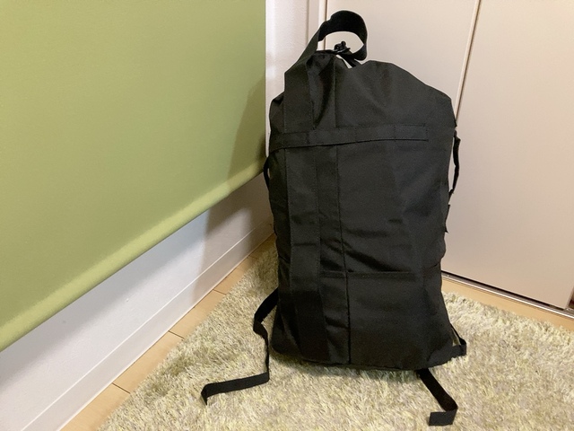 【ワークマン スパイラルダッフルバッグ】容量は40L