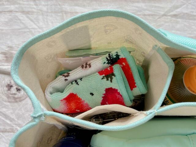 仕切りで分かれているのでスッキリ収納できます