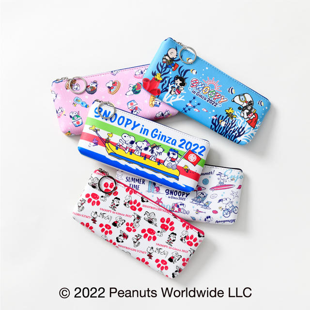 【銀座三越オリジナル】クッキー入りポーチ 各1,210円 (全5種・チョコクッキー7個入/ポーチ:約幅21× 奥行4.5×高さ10cm)