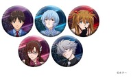 【エヴァンゲリオン 「ALL OF EVANGELION」】缶バッジセット　2,750円／描き下ろしイラスト（シンジ、レイ、アスカ、マリ、カヲル）の缶バッジセット