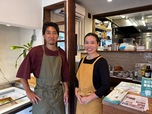 【ヨリドコロ 由比ヶ浜大通り店】スタッフの谷和真（たにかずま）さんとと、店長の近藤麻衣子さん