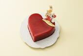 ハートのラズベリームースケーキ 3,600円（税込3,888円）【イオン限定・人気3ブランドのクリスマスケーキ】