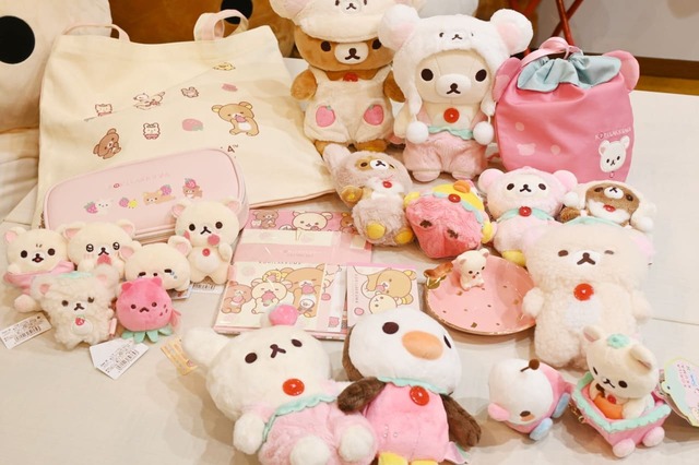 【サンエックスショールーム】コリラックマのいちごないちにち　アイテム一例