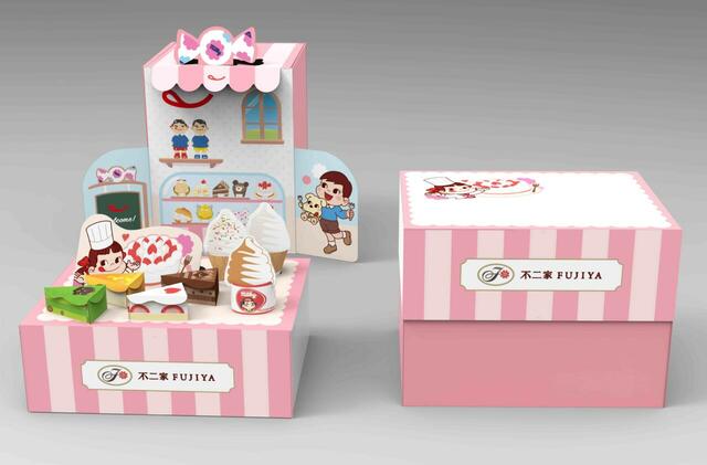 「不二家のケーキ屋さんごっこBOX」＜価格：1,080円（税込）＞【新春のお祝いはスイーツで♪不二家の「スイーツおせち」予約受付中！お正月らしいアソートやギフトも新登場！】　