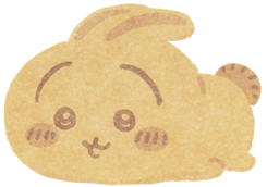 「ちいかわ焼き スマホに貼れるサイズのステッカー（うさぎ）」＜価格：330円（税込）＞【「モモンガ」も「くりまんじゅう」も「ラッコ」も♪ふわふわ生地の可愛い「ちいかわ焼き」に新しいキャラクターが仲間入り！】