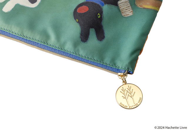 「シュガーバターの木 リサとガスパール コラボポーチセット ブランドロゴのチャーム付き」＜価格：3,240円(本体価格3,000円)＞【「シュガーバターサンドの木×リサとガスパールのクリームブリュレ風」発売！描き下ろしアート缶やポーチセットも見逃せない！】