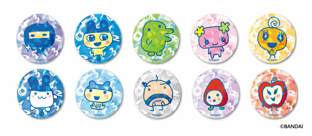 【みんなしゅ～ご～！たまごっちのおみせ】トレーディングキラキラ缶バッジ（全10柄 ※ブラインド商品）各550円