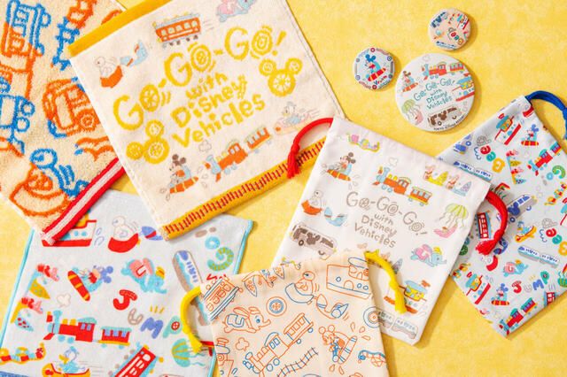 東京ディズニーリゾート「Go-Go-Go! with Disney Vehicles」グッズ｜販売店舗：東京ディズニーランド「グランドエンポーリアム」、東京ディズニーシー「キス・デ・ガール・ファッション」｜発売日：2024年7月11日（木）