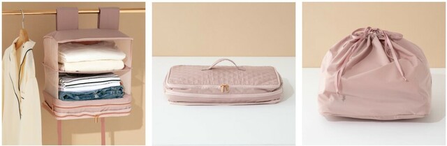 「キルティング ハンギング圧縮オーガナイザー」　各￥4,500