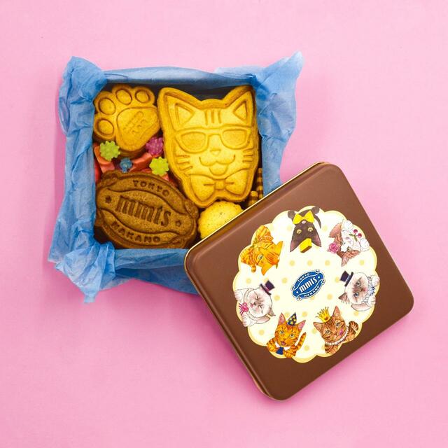 「mmts クッキー中缶(チョコレート缶」<3,888円 >『mmts 』と『NEKO LAB』のコラボクッキー缶 第二弾が数量限定で登場】