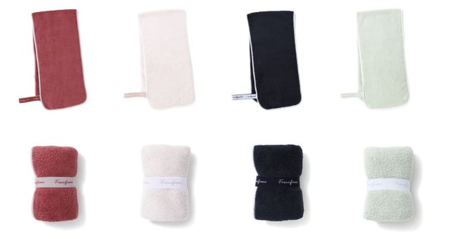 【Francfranc】「ジムタオル ミニフェイスタオル」ピンク/ライトピンク/ネイビー/ミント 各¥900