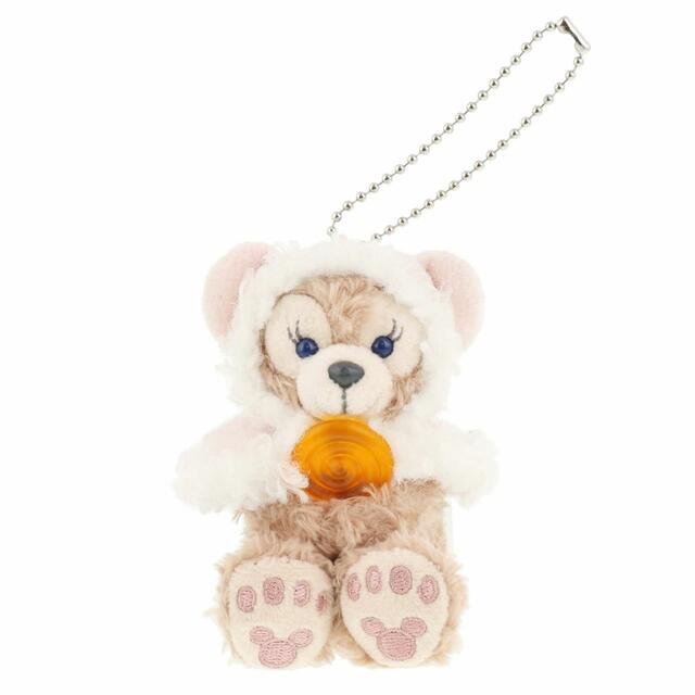 ぬいぐるみチャーム 2,200円｜東京ディズニーリゾート「ダッフィー＆フレンズのホワイト・ウィンタータイム・ワンダーズ」スペシャルグッズ｜販売店舗：東京ディズニーシー「マクダックス・デパートメントストア」｜発売日：2023年11月1日（水）