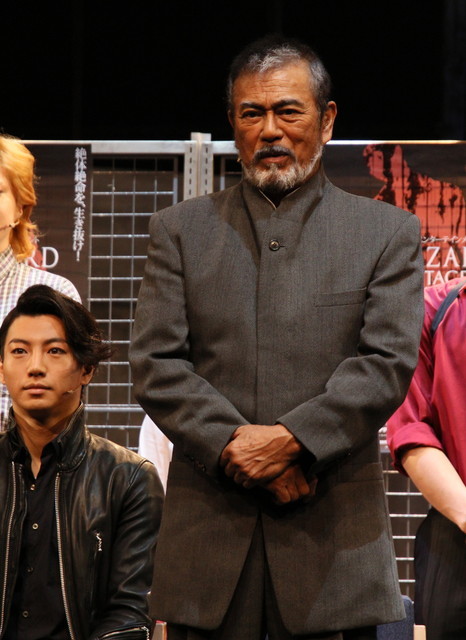 『BIOHAZARD THE STAGE』/会見の様子 千葉真一