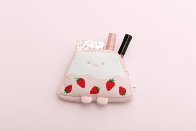 【すみっコぐらし×サクマいちごみるくキャンディ】「ぬいぐるみポーチ」コスメポーチにぴったり