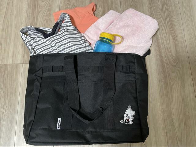 【MOOMIN 撥水 MULTI BIG TOTE BAG BOOK】スポーツジム用のバッグとしてもぴったり