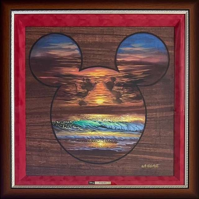 ディズニーファインアート サンセット　シルエット 世界限定295枚 1,064,800円