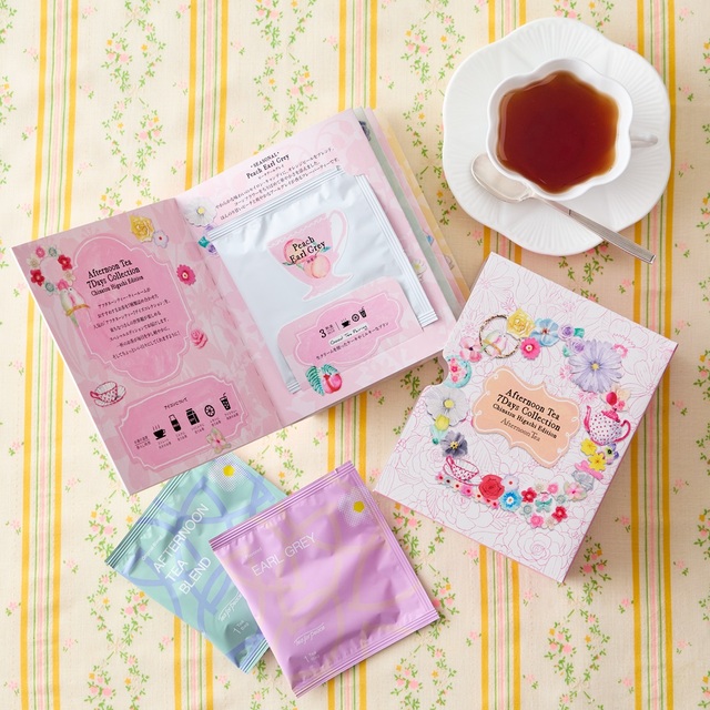 「アフタヌーンティー7デイズコレクション Chinatsu Higashi エディション」＜価格：1,600円（税込）＞【【Afternoon Tea】プチギフトやご挨拶ギフトにぴったり！お花のアートが可愛い「春色のティータイムギフト」発売】