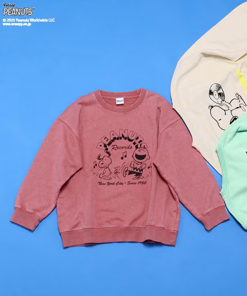 【BAYFLOW×PEANUTSコラボ人気ランキング 4位】「【PEANUTS×BAYFLOW】ピーナッツアソートスウェット(KIDS)」4,990円（税込）