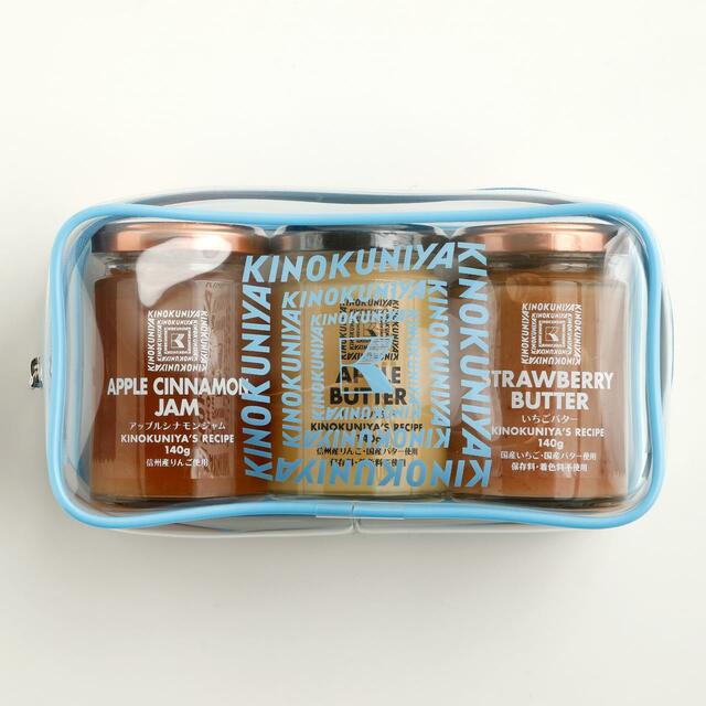 【紀ノ国屋 クリアポーチ】サイズは約タテ9.5×ヨコ18.5×マチ6cm。中身が見やすいスケルトンデザイン♪